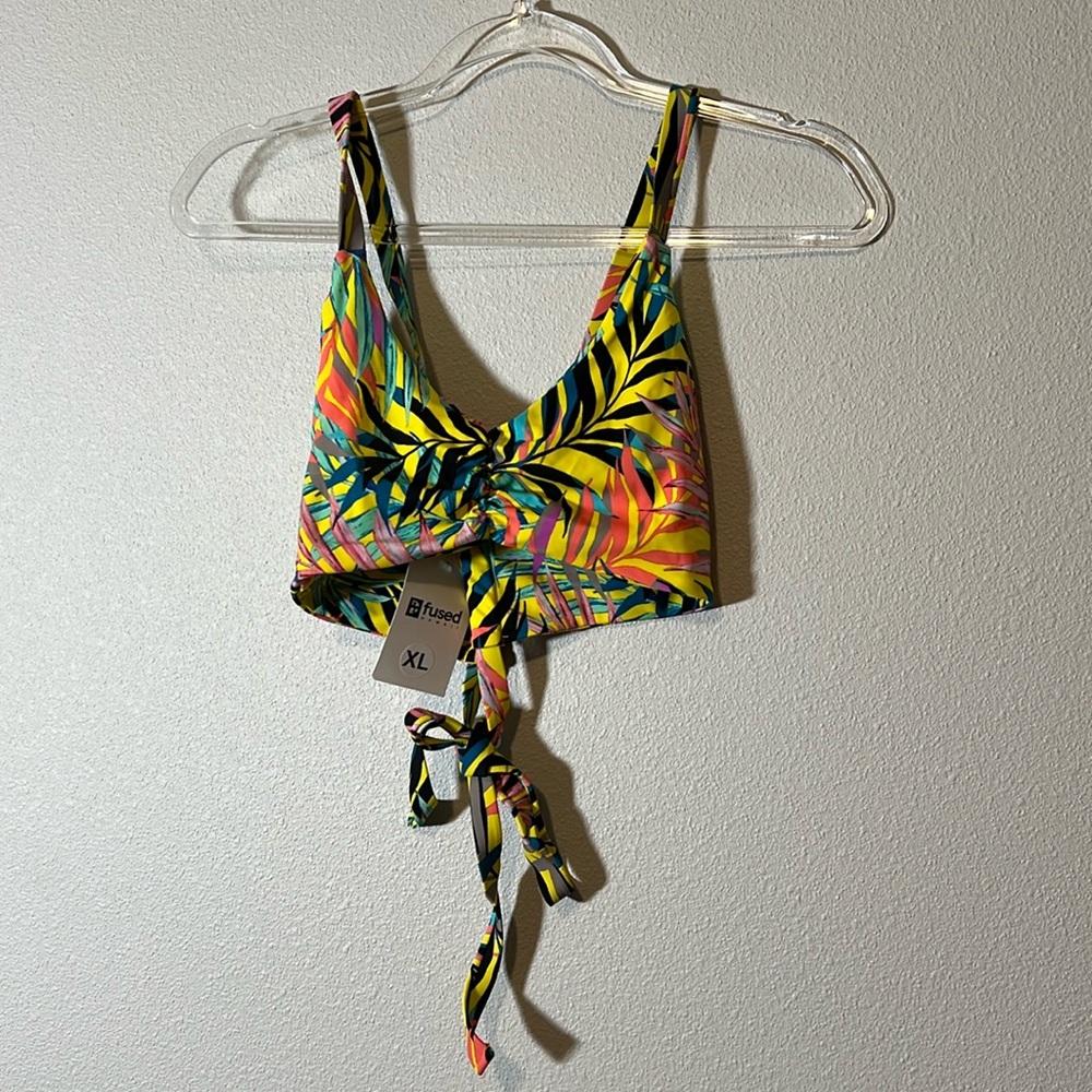 Fused Hawaii tropical swim top